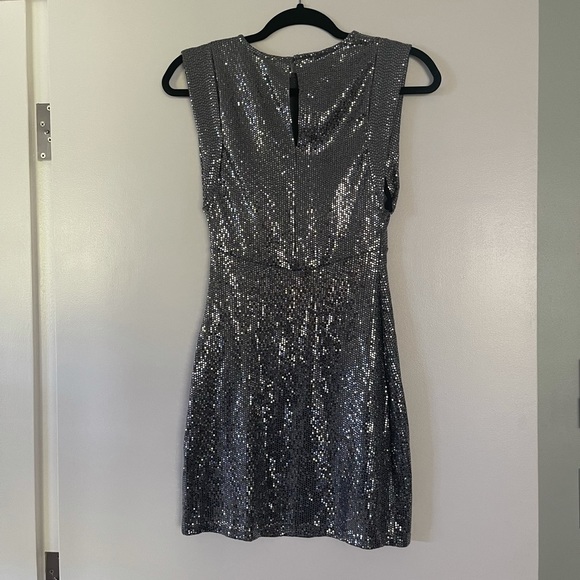 Zara evening dress in silver - NWOT - Small - Picture 2 of 10